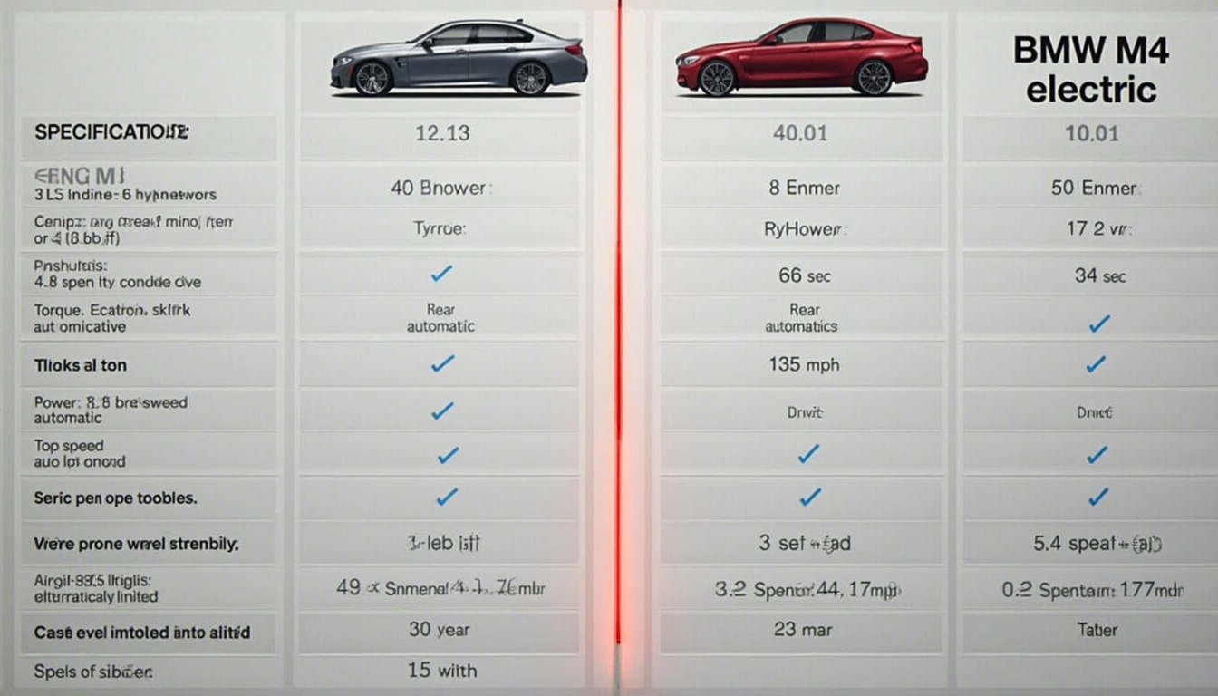 découvrez la nouvelle bmw m4 entièrement électrique : un concentré d'innovation et de performance. plongez dans les détails de ce modèle révolutionnaire et explorez tout ce que nous avons appris sur ses caractéristiques, son design et son expérience de conduite inégalée.