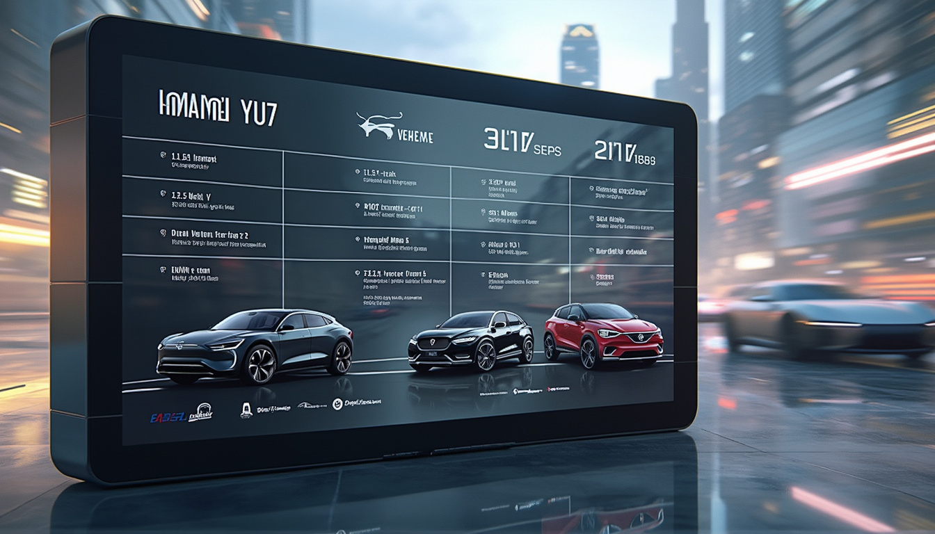 découvrez le tout nouveau suv électrique yu7 de xiaomi, conçu pour rivaliser avec le model y. alliant performance, technologie de pointe et design moderne, le yu7 promet une expérience de conduite inégalée. explorez ses caractéristiques innovantes et soyez prêt à révolutionner vos trajets.