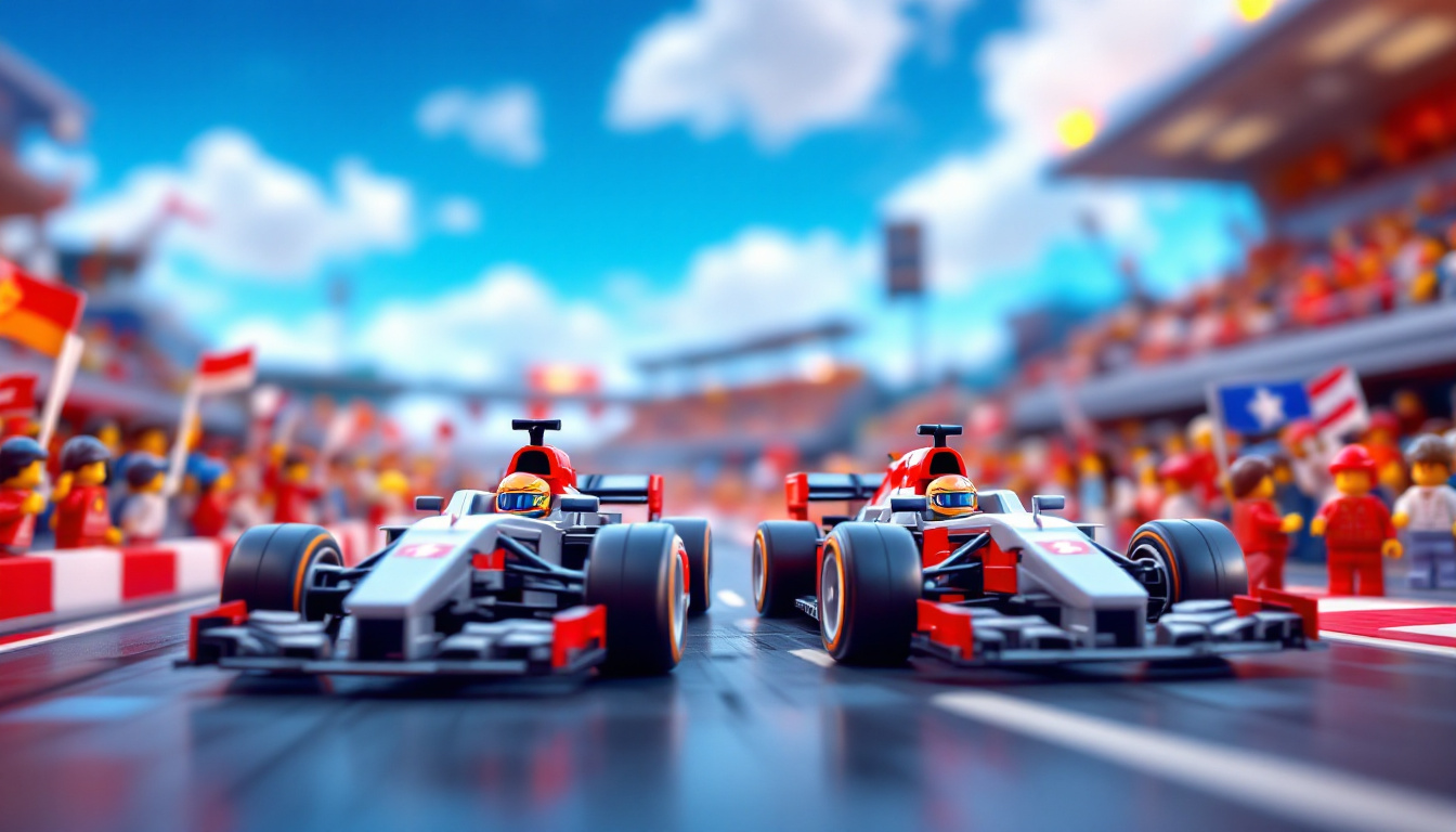plongez dans l'univers palpitant de la f1 avec notre célébration dédiée aux passionnés ! découvrez les derniers sets lego de voitures de course, parfaits pour les fans de vitesse et de mécanique. construisez vos bolides préférés et vivez l'adrénaline des circuits comme jamais auparavant !