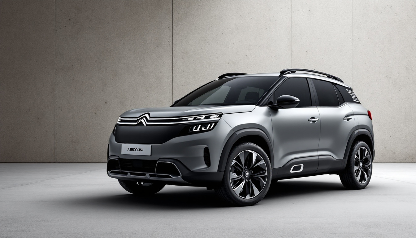 Erforschen Sie den Citroën ë-C5 Aircross, ein elektrisches SUV, das Stil und Leistung vereint. Entdecken Sie unsere attraktiven Preise, die detaillierten technischen Spezifikationen und die neuesten Innovationen, die dieses Modell zu einem Maßstab auf dem Markt machen. Verpassen Sie nicht die Gelegenheit, in die Welt des Komforts und der Technologie von Citroën einzutauchen.