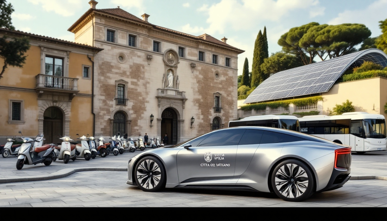 discover the Vatican's initiatives to electrify its vehicle fleet, an environmentally respectful advancement in line with sustainability challenges. Follow the efforts of the pontifical state in the transition towards more ecological transport solutions.