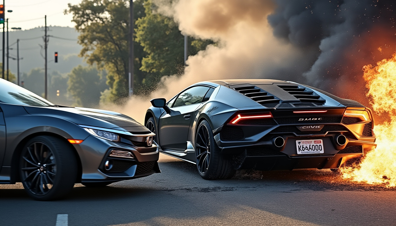 descubra o incrível incidente onde um motorista perde uma roda, causando uma destruição espetacular de seu para-brisa em um som ensurdecedor. uma cena ao mesmo tempo chocante e fascinante que lembra a importância da vigilância na estrada.