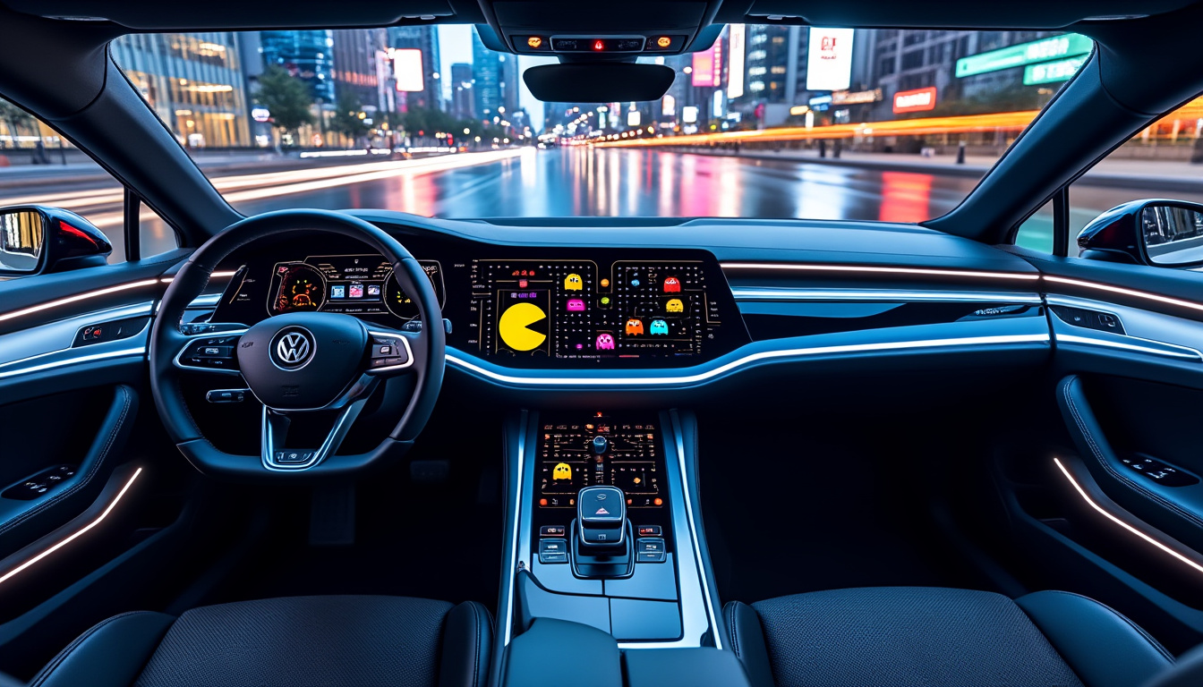 descubra como a volkswagen integra o famoso jogo pac-man em seus veículos para oferecer uma experiência de condução lúdica e inovadora. aproveite momentos de entretenimento enquanto dirige com estilo e tecnologia.