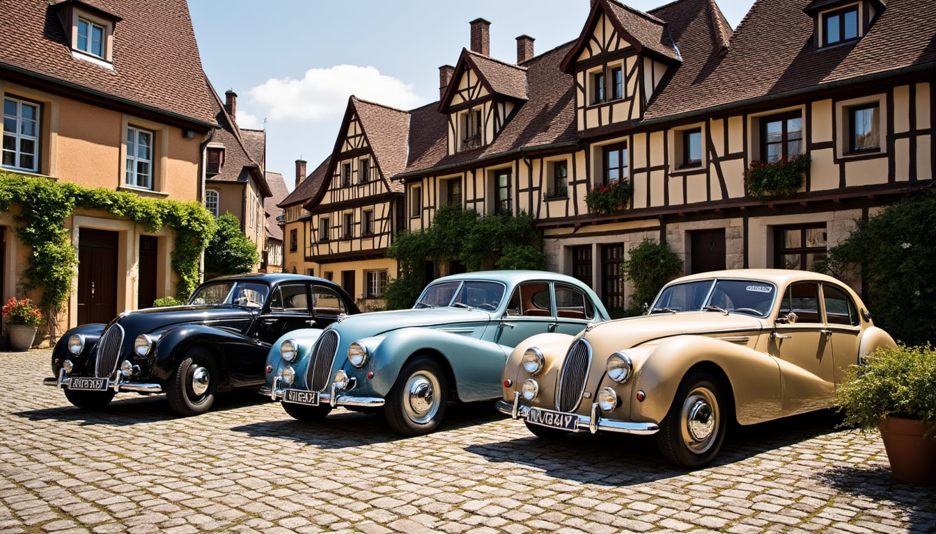 this sunday in quéven, don't miss the chance to admire the magnificent citroën tractions exhibited in front of the town hall. a festive gathering for car enthusiasts and the curious!