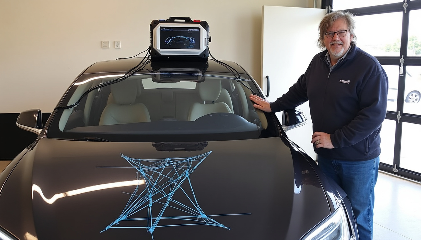 descubra como um engenhoso motorista consegue transformar seu tesla em veículo autônomo usando um gerador, uma solução inovadora frente à escassez de pontos de recarga. um avanço que redefine o futuro da mobilidade elétrica.