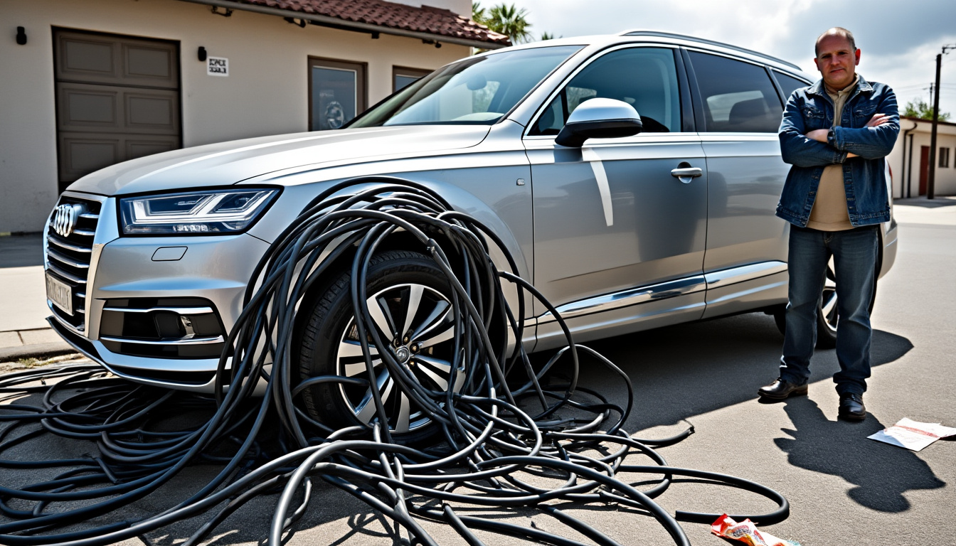 descubra a incrível mésaventure de uma proprietária de audi suv novíssimo, cuja noite foi perturbada por roedores travessos. uma situação inesperada que lhe deixou uma fatura a pagar e lições a aprender sobre a proteção de seu veículo. não perca esta história surpreendente!