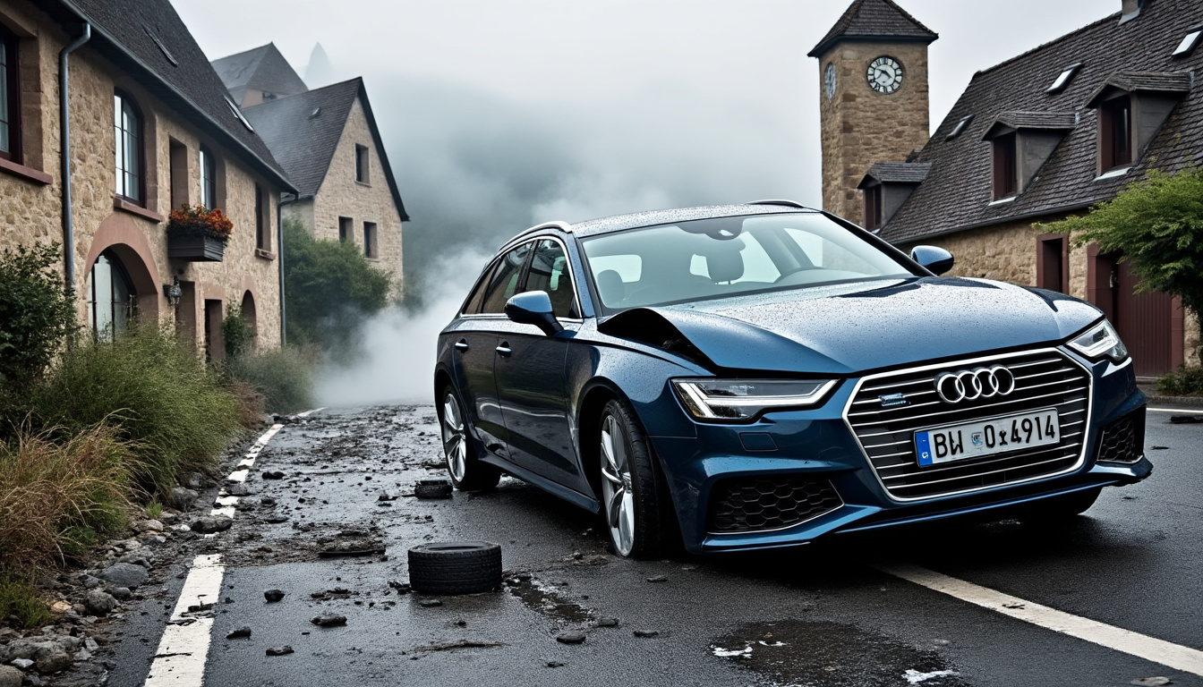descubra o acidente espetacular ocorrido em vaux-en-bugey, onde dois audis se chocaram na estrada. relembre este evento marcante, suas consequências e as reações das testemunhas.