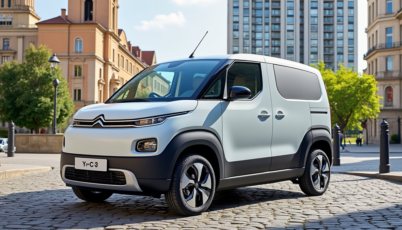 descubra a citroën ë-c3 van, uma urbana compacta e astuciosa, projetada para se adaptar a um estilo de vida dinâmico. com seu design moderno e suas funcionalidades práticas, é ideal para navegar com simplicidade na cidade, oferecendo ao mesmo tempo um conforto ideal.