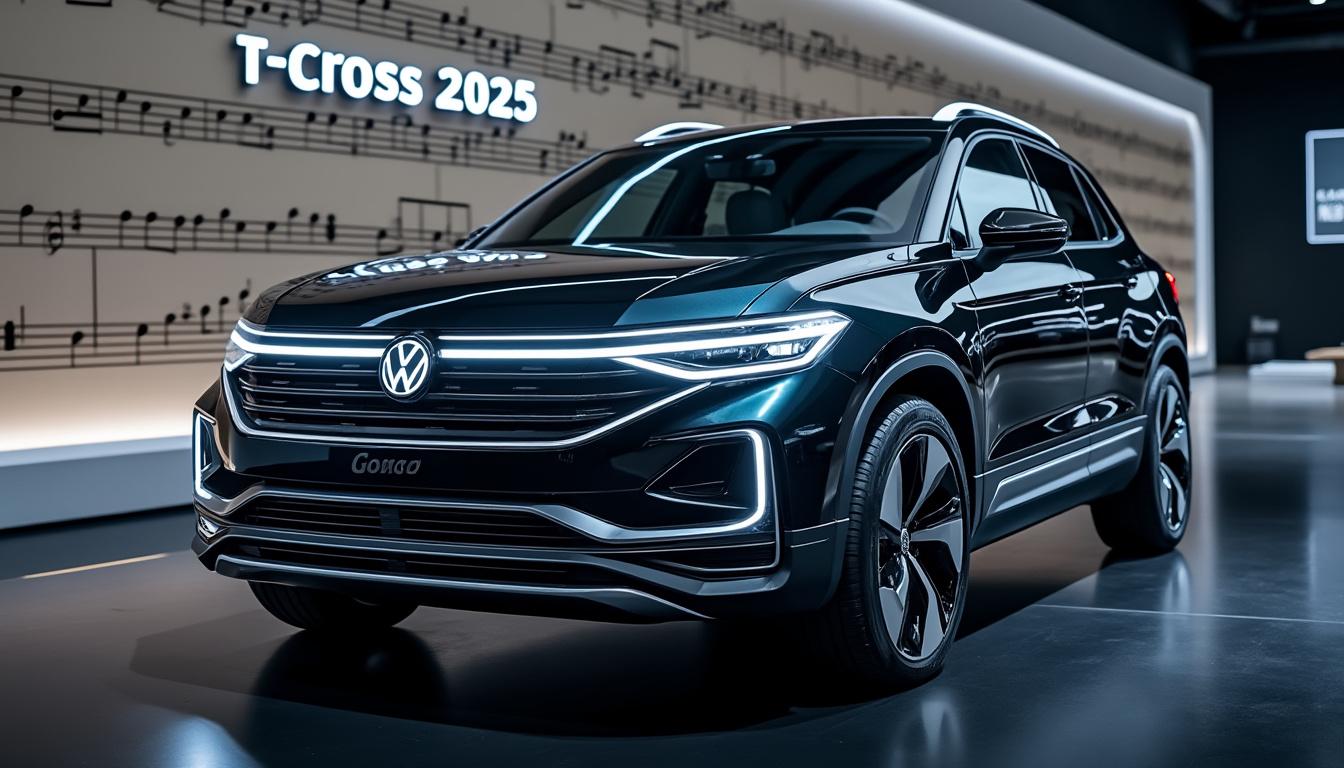 mergulhe no universo sonoro envolvente da publicidade para o volkswagen t-cross 2025. descubra como essa trilha sonora cuidadosamente orquestrada acentua a experiência visual e destaca o design inovador e as funcionalidades únicas deste suv. não perca essa imersão musical que acompanha perfeitamente o lançamento deste modelo excepcional.