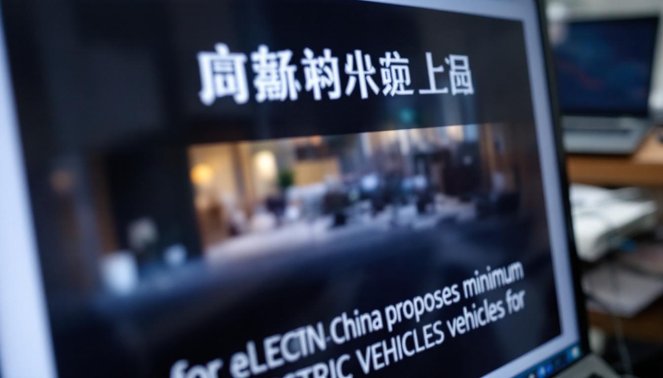 découvrez comment la chine projette d'instaurer un prix minimal pour ses véhicules électriques sur le marché européen, une stratégie qui pourrait transformer le paysage automobile et influencer les réglementations commerciales en europe.