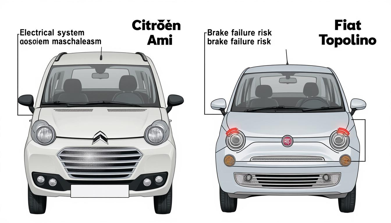 scopri i recenti richiami della citroën ami per problemi tecnici, così come le difficoltà riscontrate dalla fiat topolino. informati sulle misure adottate dai costruttori per garantire la sicurezza e l'affidabilità di questi veicoli.