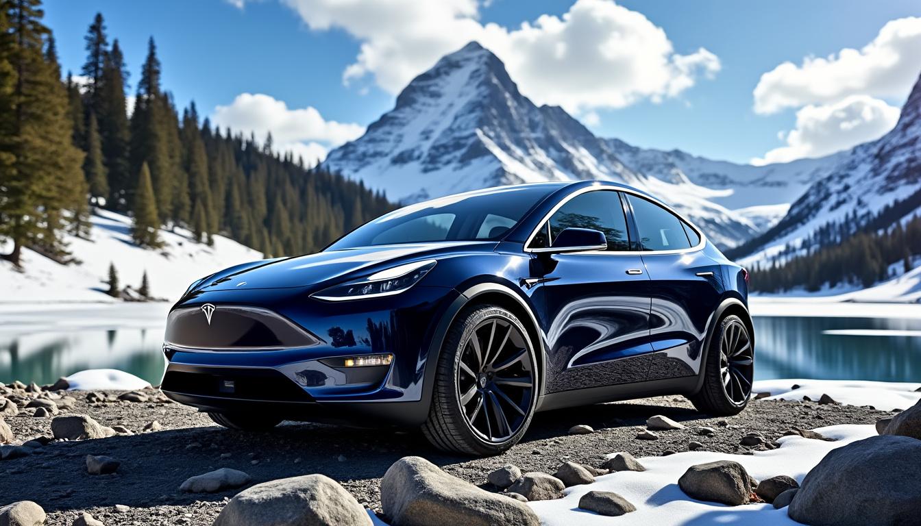 découvrez la version performance du nouveau model y, dévoilée au cœur des majestueuses alpes. un alliage parfait de puissance, d'efficacité et de design épuré, prêt à conquérir les routes montagneuses.