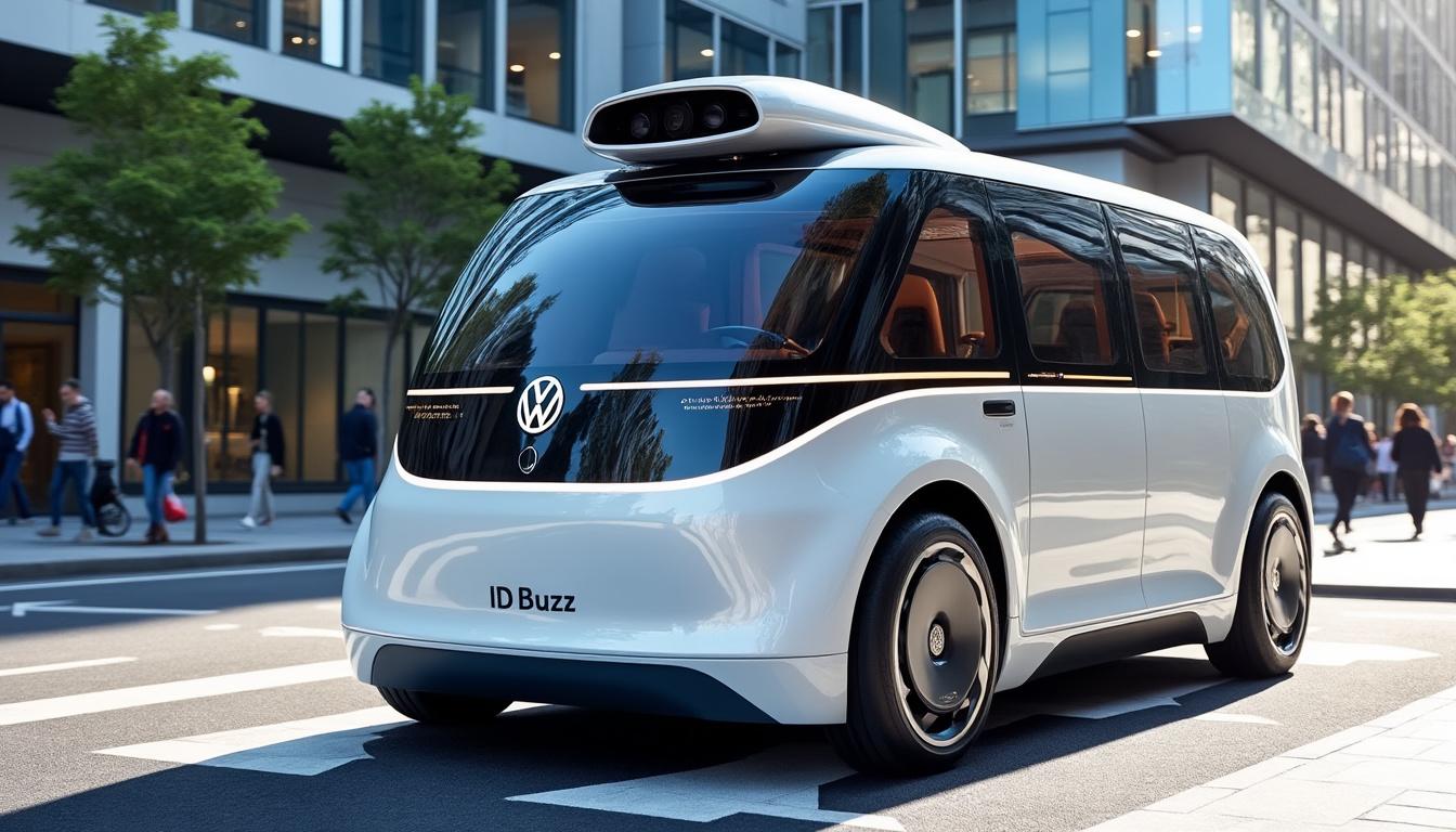 discover the new volkswagen id.buzz, a vehicle that combines retro design and cutting-edge technology, now on the way to autonomous driving. dive into the future of mobility with unparalleled comfort and a revolutionary driving experience.