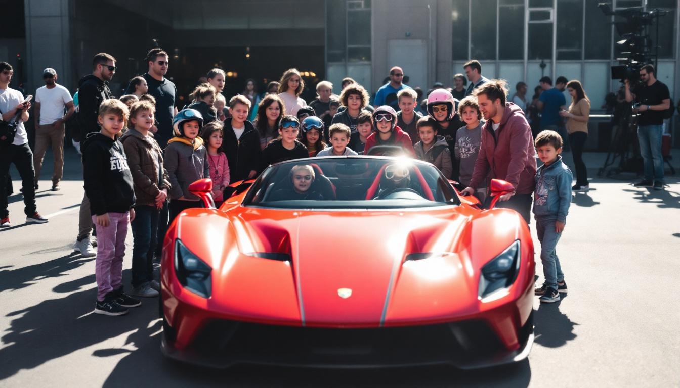 descubra como uma vila aveyronnais se entusiasma por carros, com crianças vivendo sua paixão através do turbo. um dia repleto de atividades, risadas e descobertas automobilísticas que reúne toda a comunidade!