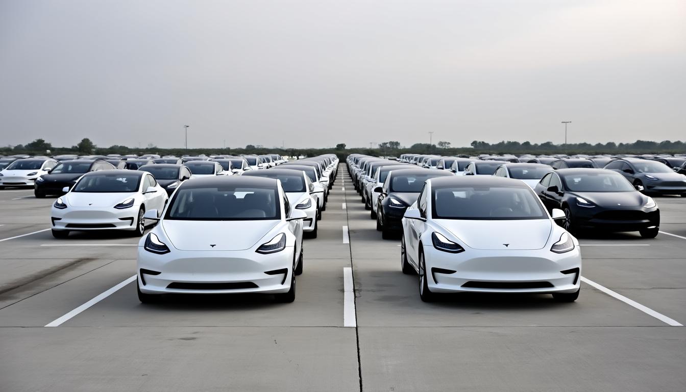 découvrez l'énigme d'un centre commercial abandonné où des centaines de tesla flambant neuves attendent mystérieusement. quelles histoires se cachent derrière ces véhicules impeccables et que signifie leur présence dans cet espace déserté ? plongez dans ce mystère captivant.
