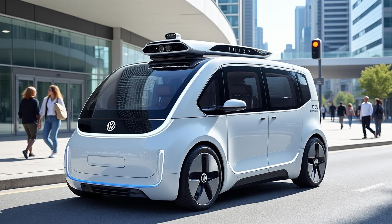 discover volkswagen's first robotaxi, an innovation designed to compete with market leaders like tesla and waymo. explore the features, advanced technology, and ambitions of this revolutionary new offering in the world of autonomous transport.