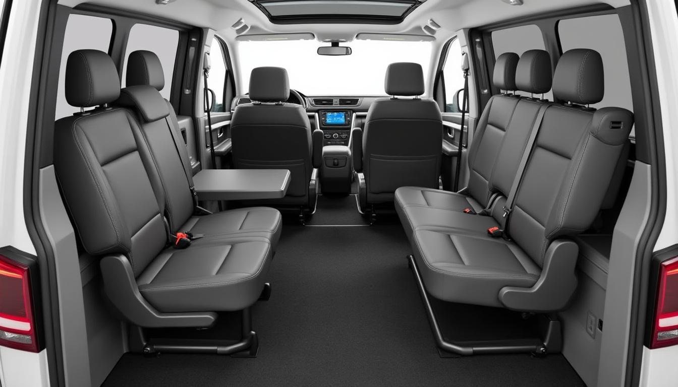 descubra a nova versão do volkswagen multivan, oferecendo 8 lugares espaçosos e um design moderno. explore as características inovadoras, o conforto inigualável e a modularidade deste veículo ideal para famílias e profissionais. embarque em novas aventuras com o multivan, onde praticidade e estilo se encontram.