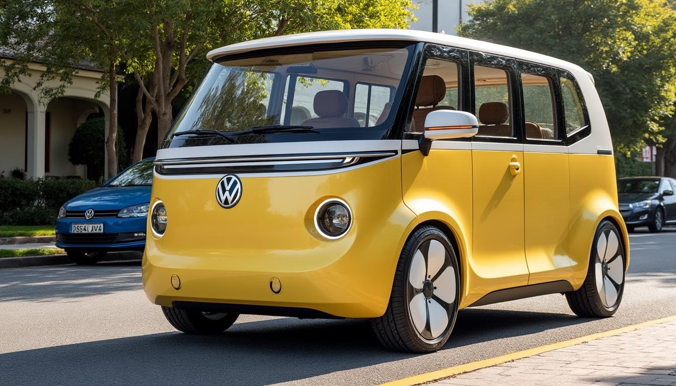 descubra o volkswagen id. buzz, uma van elétrica que une nostalgia e modernidade. mergulhe no universo retrô da famosa caminhonete enquanto aproveita as inovações tecnológicas de hoje. uma viagem ao coração das memórias, respeitando o meio ambiente.