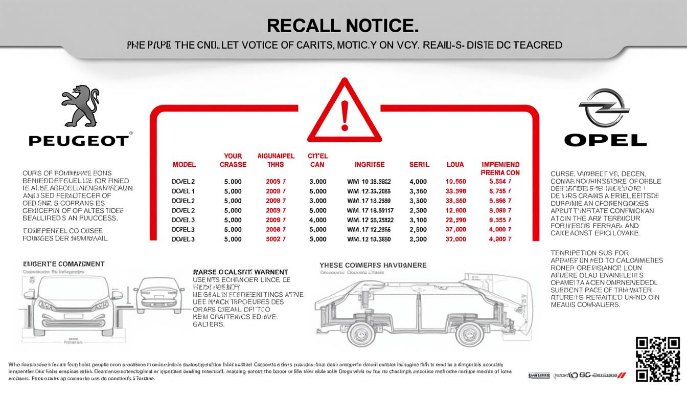 découvrez les nouveaux modèles de peugeot, citroën et opel rappelés par stellantis en raison d'un problème moteur. informez-vous sur les mesures prises pour garantir la sécurité et le bon fonctionnement de ces véhicules.