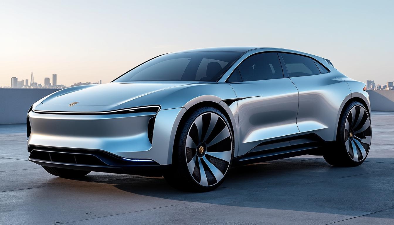 découvrez en avant-première les premières images du porsche cayenne électrique, un modèle qui associe performance et design modernisé. plongez dans l'avenir de l'automobile avec ce suv élégant et innovant.