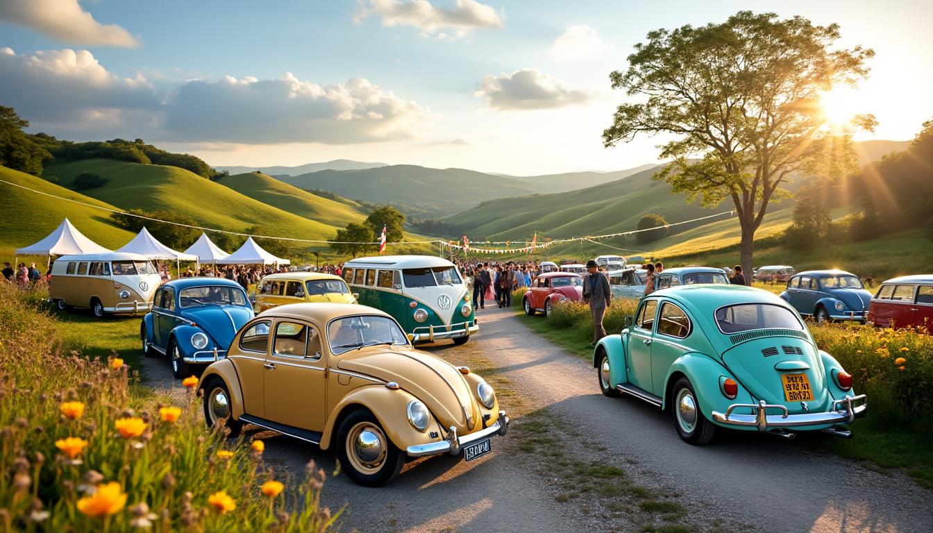 découvrez le meeting vw de volkswagen en loir-et-cher, un festival unique célébrant la passion des voitures emblématiques de la marque. plongez dans une ambiance conviviale, admirez des modèles rares, participez à des activités ludiques et rencontrez d'autres passionnés. ne manquez pas cet événement incontournable pour tous les amateurs de vw !