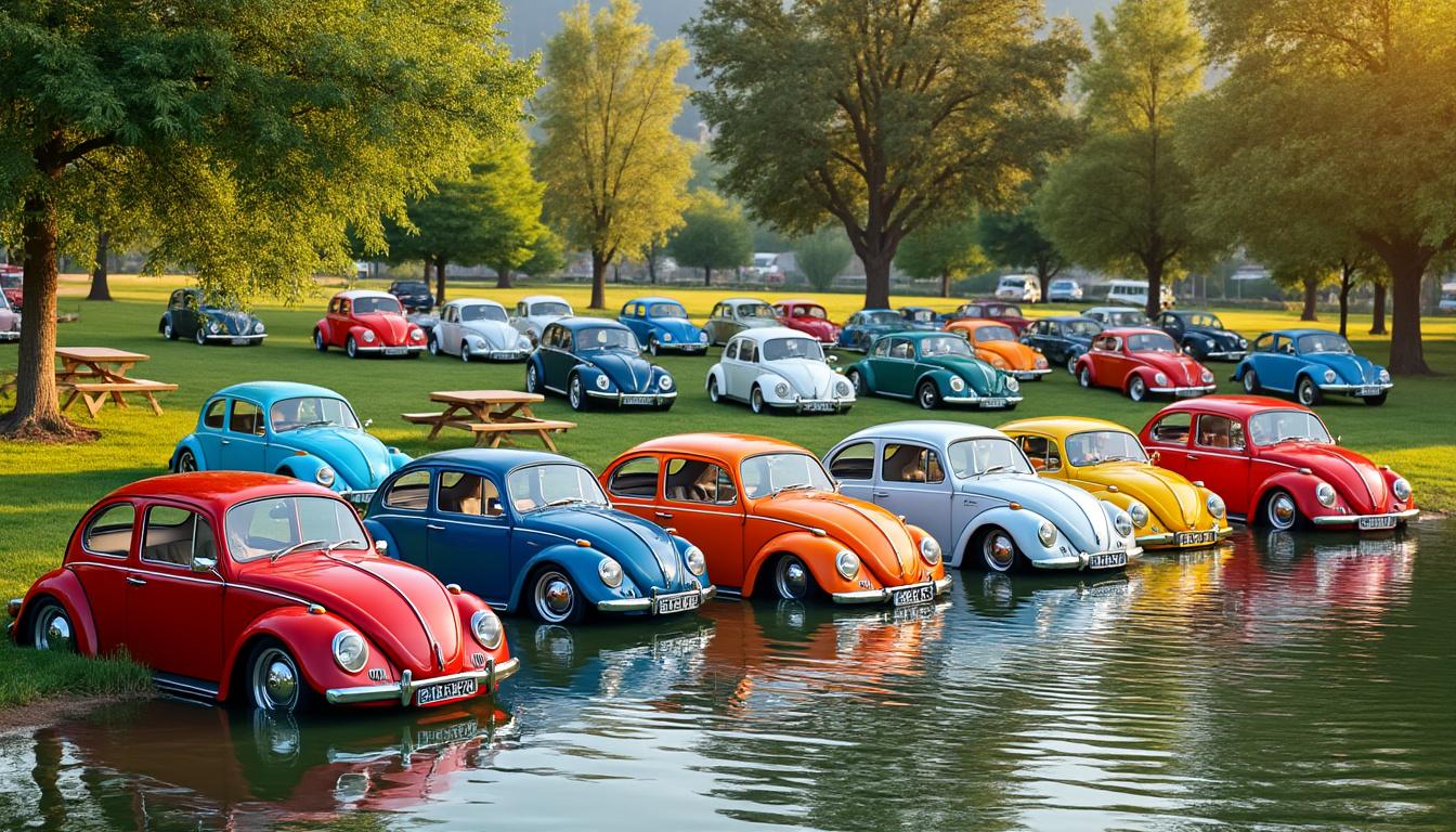 découvrez l'événement captivant à damazan où les passionnés de volkswagen se réunissent au bord du lac. admirez une exposition de modèles emblématiques tout en profitant d'une atmosphère conviviale et de magnifiques paysages. ne manquez pas cette célébration de l'automobile et de la nature !