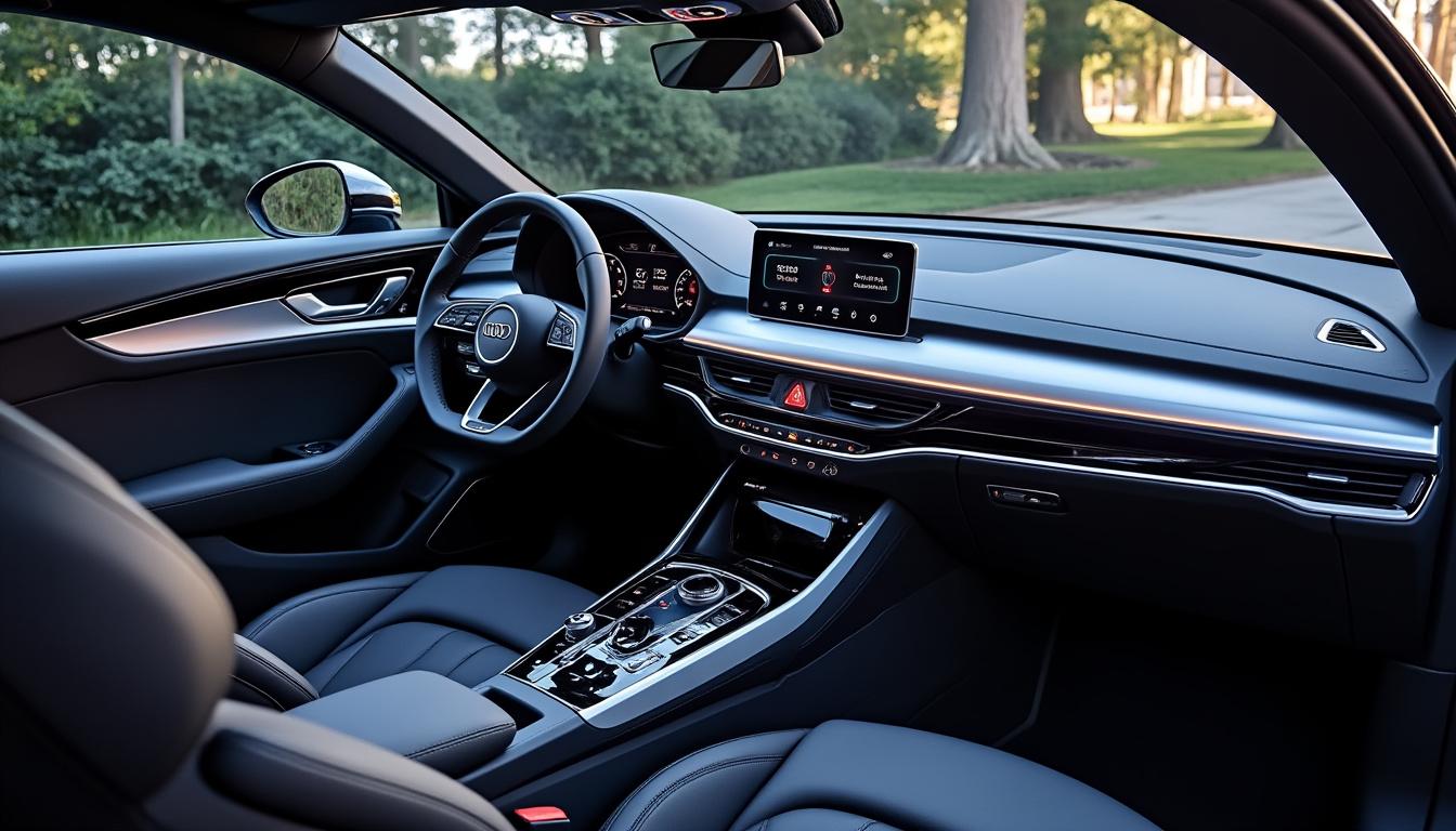 explorez l'intérieur spacieux et moderne de l'audi q3 2026, où le design élégant rencontre la technologie de pointe. découvrez des matériaux de qualité, un confort inégalé et des fonctionnalités innovantes qui redéfinissent l'expérience de conduite.
