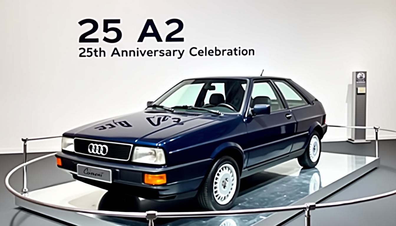découvrez l'histoire et les innovations de l'audi a2, une voiture révolutionnaire qui fête ses 25 ans. retour sur une icône de l'ingénierie automobile et son héritage durable dans l'industrie.