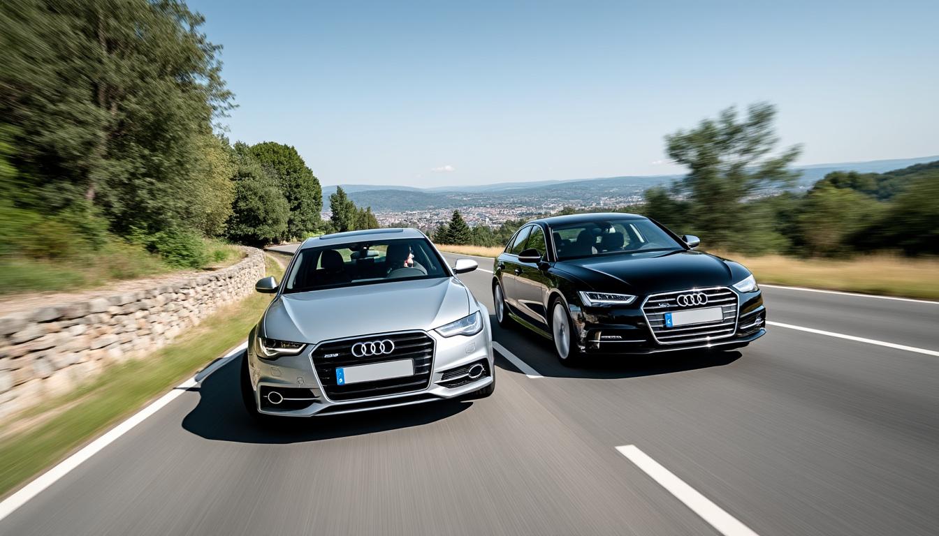 deux voitures audi ont été filmées adoptant un comportement dangereux sur l'e40 près de liège. ce dépassement risqué met en lumière les enjeux de sécurité routière et l'importance du respect du code de la route.