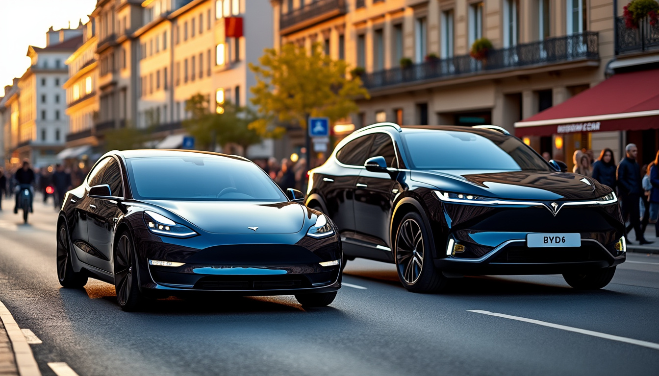 découvrez comment tesla fait face à des défis sur le marché européen, tandis que byd enregistre une croissance impressionnante et s'impose comme un concurrent majeur dans le secteur des voitures électriques.
