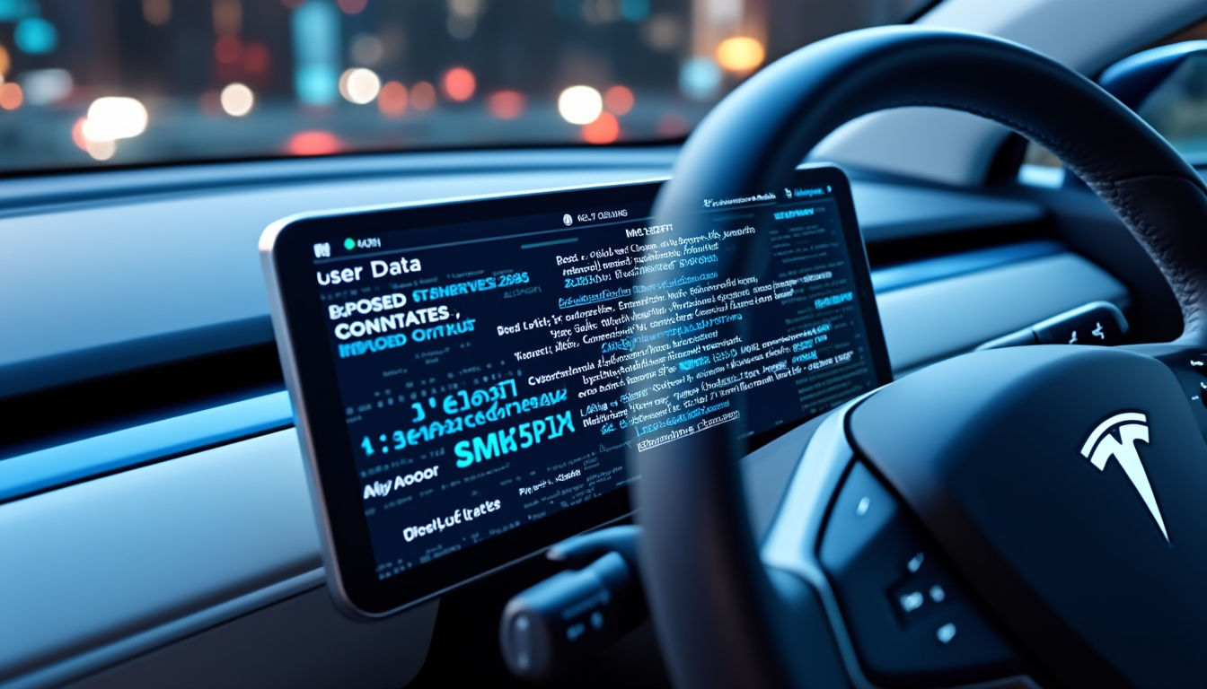 une faille de sécurité a compromis les données personnelles de milliers d'utilisateurs de tesla, exposant des informations sensibles et soulevant des inquiétudes sur la protection des données clients du constructeur automobile.
