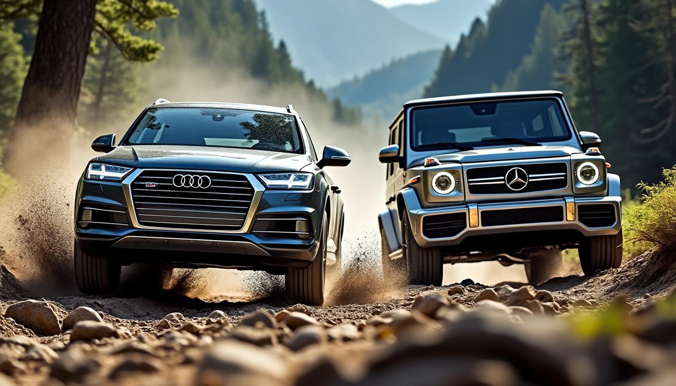 découvrez le face-à-face incontournable entre audi et classe g, deux géants de l'automobile. analyse des performances, du design et des technologies pour savoir lequel domine ce duel de titans.