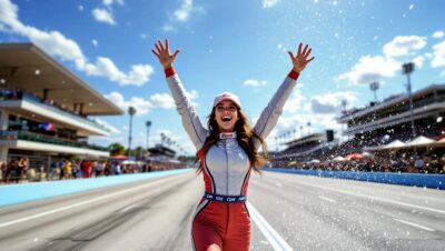 découvrez le triomphe de lilou wadoux d’amiens en floride lors d'une course d'endurance automobile, une performance impressionnante qui marque sa carrière.