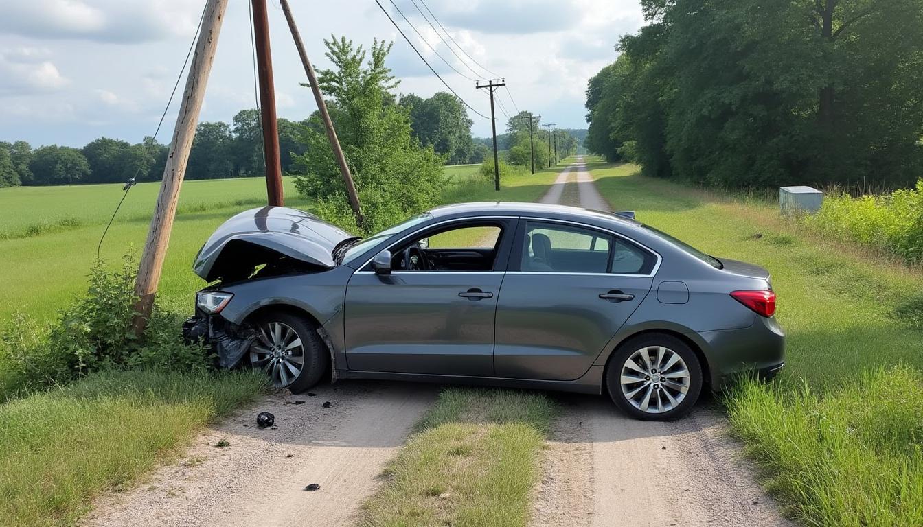 un tragique accident s'est produit à viuz-en-sallaz lorsqu'une voiture a percuté un poteau électrique, causant la mort instantanée d'un homme de 30 ans.