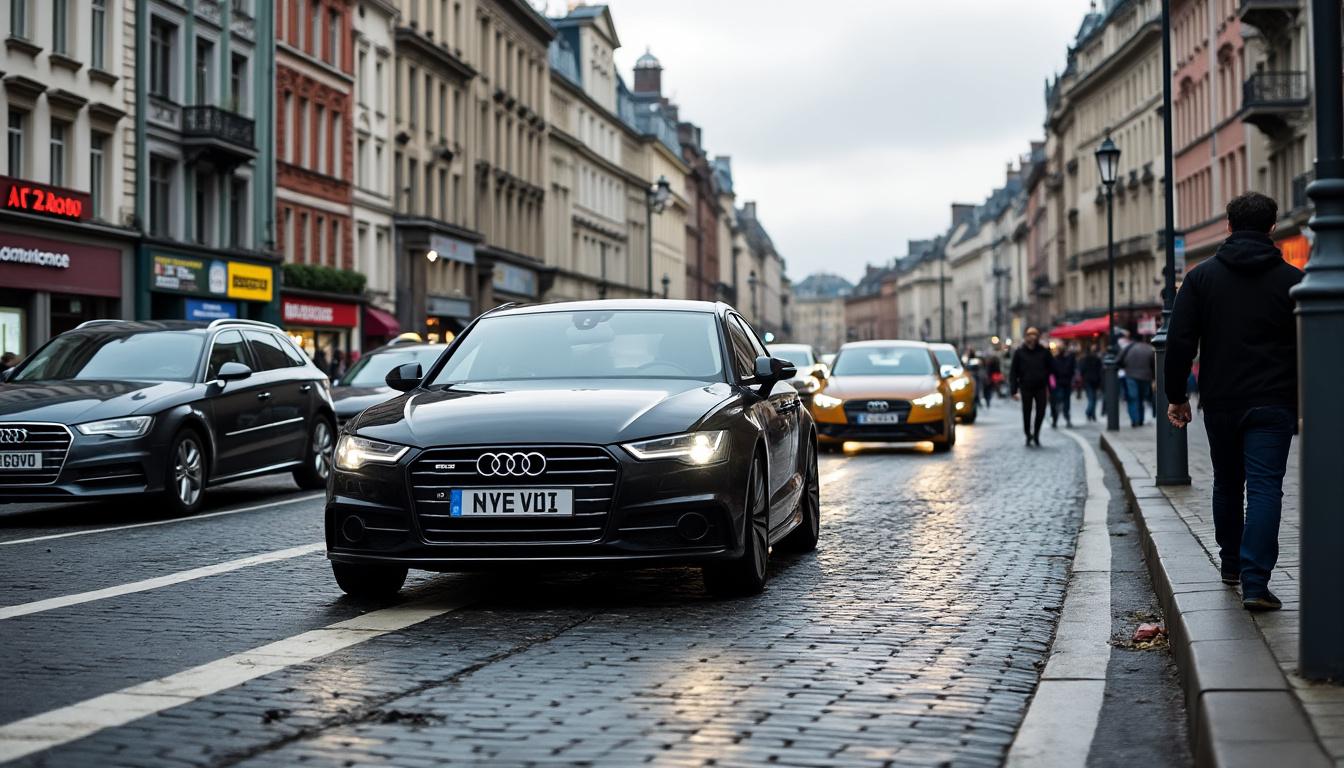 à lille, une audi hors de contrôle provoque un accident majeur en percutant voitures, piétons et cyclistes en plein centre-ville, suscitant l'émoi parmi les habitants.
