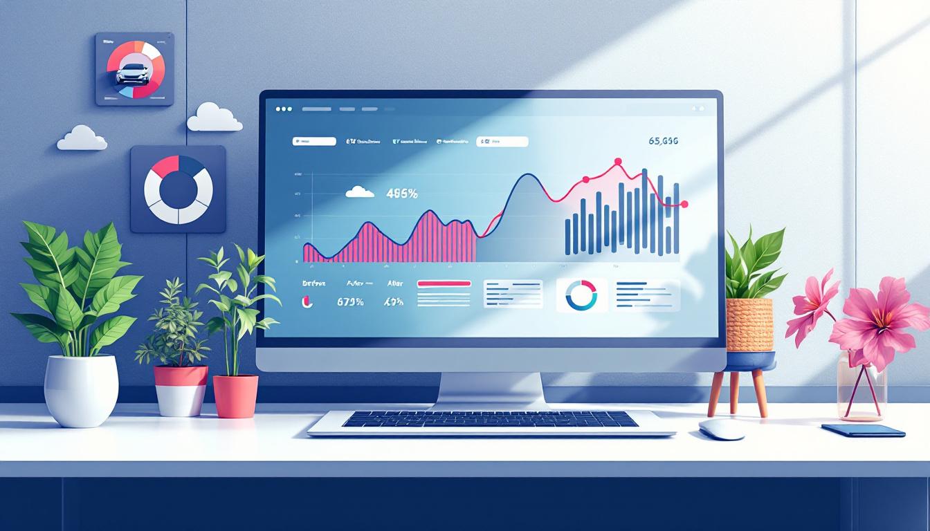 analyse du rebond illusoire du marché automobile en mars, principalement stimulé par la croissance des véhicules électriques et ses impacts sur l'industrie.